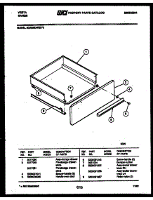 04 - Drawer Parts parts for Frigidaire Range 30DEMDWED0 from AppliancePartsPros.com