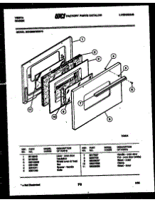 07 - Door Parts parts for Frigidaire Range 30DGMBWDN0 from AppliancePartsPros.com