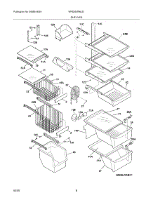 09 - Shelves parts for White Westinghouse Refrigerator WRS26MF8JS1 from AppliancePartsPros.com