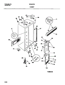 04 - Cabinet parts for Frigidaire Refrigerator WRS20PRCD0 from AppliancePartsPros.com