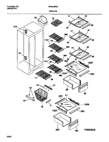 05 - Shelves parts for Frigidaire Refrigerator WRS20PRCD0 from AppliancePartsPros.com