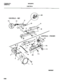 06 - Controls parts for Frigidaire Refrigerator WRS20PRCD0 from AppliancePartsPros.com