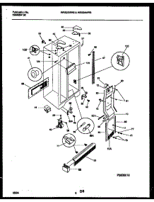 04 - Cabinet Parts parts for Frigidaire Refrigerator WRS22WRBW0 from AppliancePartsPros.com