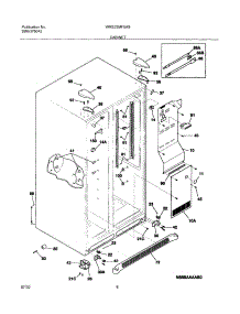 07 - Cabinet parts for White Westinghouse Refrigerator WRS23MF5AS4 from AppliancePartsPros.com