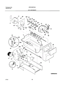 17 - Ice Container parts for White Westinghouse Refrigerator WRS23MF5AS4 from AppliancePartsPros.com
