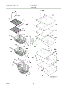 09 - Shelves parts for White Westinghouse Refrigerator WRS23MF5ASR from AppliancePartsPros.com
