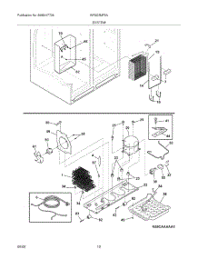 13 - System parts for White Westinghouse Refrigerator WRS23MF5ASR from AppliancePartsPros.com