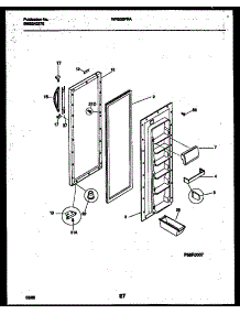 03 - Refrigerator Door Parts parts for Frigidaire Refrigerator WRS22PRAD0 from AppliancePartsPros.com