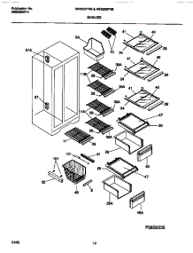 05 - Shelves parts for Frigidaire Refrigerator WRS22PRBW1 from AppliancePartsPros.com