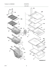 09 - Shelves parts for White Westinghouse Refrigerator WRS23MF5ASI from AppliancePartsPros.com