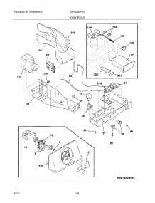 11 - Controls parts for White Westinghouse Refrigerator WRS23MF5ASI from AppliancePartsPros.com