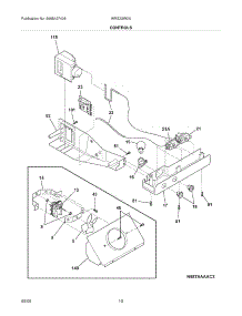 11 - Controls parts for White Westinghouse Refrigerator WRS23W0AWE from AppliancePartsPros.com