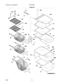 09 - Shelves parts for White Westinghouse Refrigerator WRS26MF5ASF from AppliancePartsPros.com