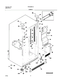 07 - Cabinet parts for White Westinghouse Refrigerator WRS26MF5AW4 from AppliancePartsPros.com