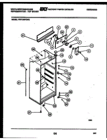 03 - Cabinet Parts parts for Frigidaire Refrigerator PRT134PCH0 from AppliancePartsPros.com