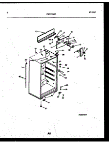 04 - Cabinet Parts parts for Frigidaire Refrigerator PRT173MCD2 from AppliancePartsPros.com