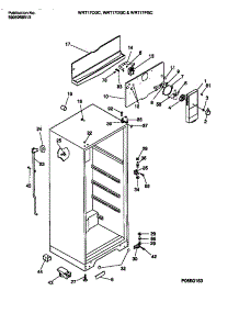 03 - Cabinet W /  Fan Assembly parts for Frigidaire Refrigerator WRT17DGCZ0 from AppliancePartsPros.com