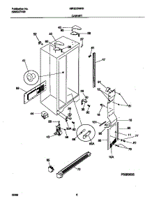 04 - Cabinet parts for Frigidaire Refrigerator WRS20WRHD2 from AppliancePartsPros.com