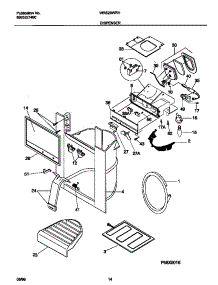 08 - Ice Dispenser parts for Frigidaire Refrigerator WRS20WRHD2 from AppliancePartsPros.com