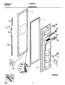 White-Westinghouse White-Westinghouse / Refrigerator - P5995344081 Freezer Door parts for White Westinghouse Refrigerator WRS20WRHD5 from AppliancePartsPros.com