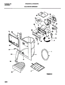 08 - Ice & Water Dispenser parts for Frigidaire Refrigerator WRS22WRCW0 from AppliancePartsPros.com