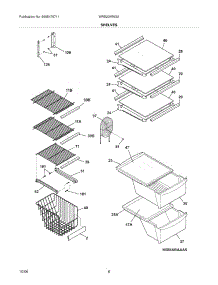 09 - Shelves parts for White Westinghouse Refrigerator WRS23MW3AWF from AppliancePartsPros.com