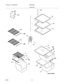 09 - Shelves parts for White Westinghouse Refrigerator WRS26MR4JW1 from AppliancePartsPros.com
