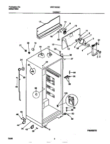 03 - Cabinet parts for Frigidaire Refrigerator WRT16CGCW3 from AppliancePartsPros.com