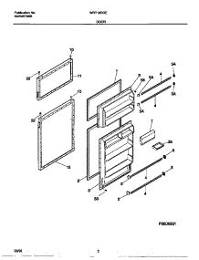 02 - Door parts for Frigidaire Refrigerator WRT16DGED0 from AppliancePartsPros.com