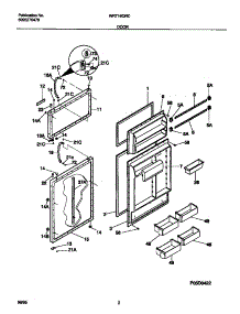 02 - Door parts for Frigidaire Refrigerator WRT16QRCW0 from AppliancePartsPros.com