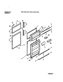 02 - Door Section parts for Frigidaire Refrigerator WRT17CGCZ1 from AppliancePartsPros.com