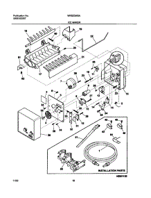 19 - Ice Maker parts for White Westinghouse Refrigerator WRS23W0AQ5 from AppliancePartsPros.com