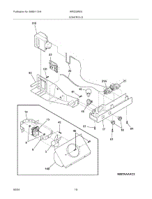 11 - Controls parts for White Westinghouse Refrigerator WRS23W0AWB from AppliancePartsPros.com