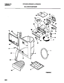 08 - Ice & Water Dispenser parts for Frigidaire Refrigerator WRS24WICD0 from AppliancePartsPros.com