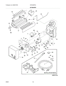 19 - Ice Maker parts for White Westinghouse Refrigerator WRS26MF5ASH from AppliancePartsPros.com