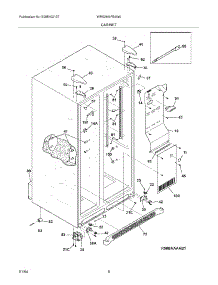 07 - Cabinet parts for White Westinghouse Refrigerator WRS26MF5AW6 from AppliancePartsPros.com
