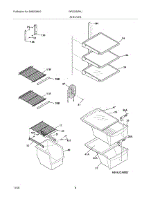 09 - Shelves parts for White Westinghouse Refrigerator WRS26MR4JB2 from AppliancePartsPros.com
