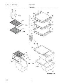 09 - Shelves parts for White Westinghouse Refrigerator WRS6W1EW9 from AppliancePartsPros.com