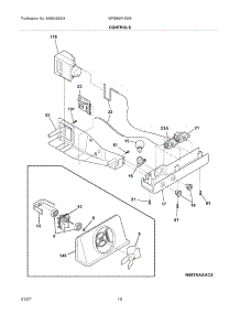 11 - Controls parts for White Westinghouse Refrigerator WRS6W1EW9 from AppliancePartsPros.com