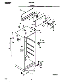 03 - Cabinet parts for Frigidaire Refrigerator WRT13CGBW4 from AppliancePartsPros.com