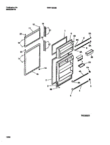 02 - Door Section parts for Frigidaire Refrigerator WRT13CGBZ1 from AppliancePartsPros.com