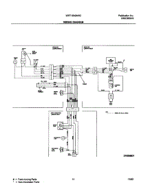 11 - Wiring Diagram parts for White Westinghouse Refrigerator WRT15A0AW2 from AppliancePartsPros.com
