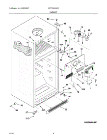 05 - Cabinet parts for White Westinghouse Refrigerator WRT15A0AW3 from AppliancePartsPros.com