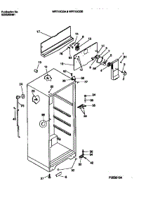 03 - Cabinet W /  Fan Assembly parts for Frigidaire Refrigerator WRT15CGBZ1 from AppliancePartsPros.com