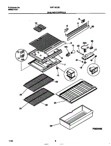 04 - Shelves / Controls parts for Frigidaire Refrigerator WRT16CGCD1 from AppliancePartsPros.com