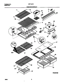04 - Shelves / Controls parts for Frigidaire Refrigerator WRT16JRCZ0 from AppliancePartsPros.com