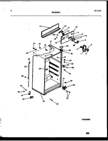 04 - Cabinet Parts parts for Frigidaire Refrigerator PRT193MCW1 from AppliancePartsPros.com