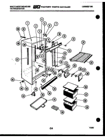 03 - Cabinet Parts parts for Frigidaire Refrigerator RA186GCF4 from AppliancePartsPros.com