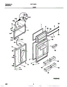 02 - Door parts for Frigidaire Refrigerator WRT18QRCD0 from AppliancePartsPros.com