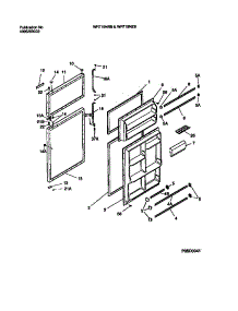 02 - Door Section parts for Frigidaire Refrigerator WRT19NZBW2 from AppliancePartsPros.com
